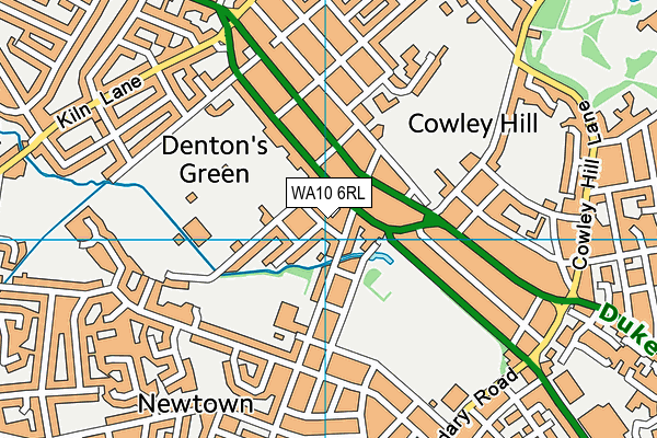 WA10 6RL map - OS VectorMap District (Ordnance Survey) WA10 6RL map - OS VectorMap District (Ordnance Survey)