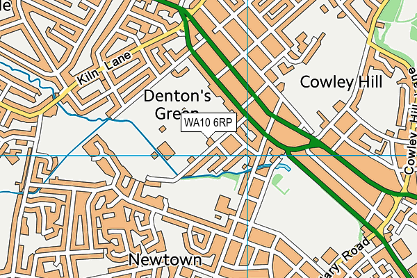 WA10 6RP map - OS VectorMap District (Ordnance Survey) WA10 6RP map - OS VectorMap District (Ordnance Survey)