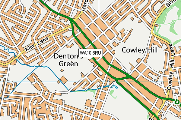WA10 6RU map - OS VectorMap District (Ordnance Survey) WA10 6RU map - OS VectorMap District (Ordnance Survey)