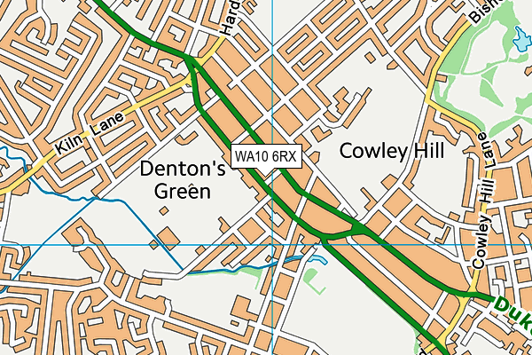 WA10 6RX map - OS VectorMap District (Ordnance Survey) WA10 6RX map - OS VectorMap District (Ordnance Survey)