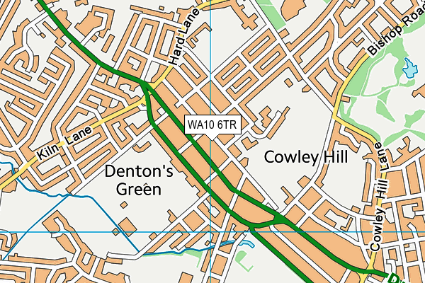 WA10 6TR map - OS VectorMap District (Ordnance Survey) WA10 6TR map - OS VectorMap District (Ordnance Survey)