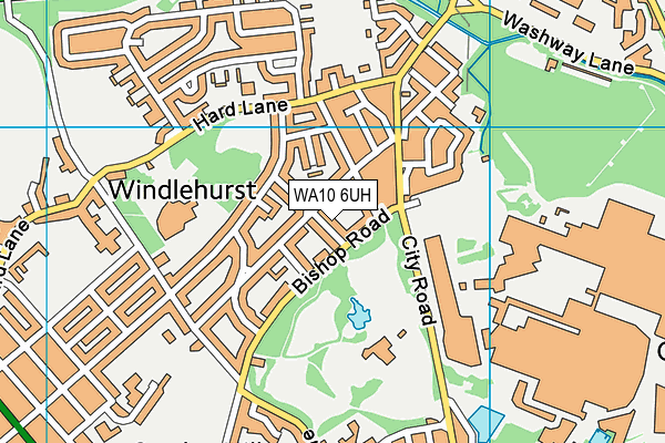 WA10 6UH map - OS VectorMap District (Ordnance Survey) WA10 6UH map - OS VectorMap District (Ordnance Survey)