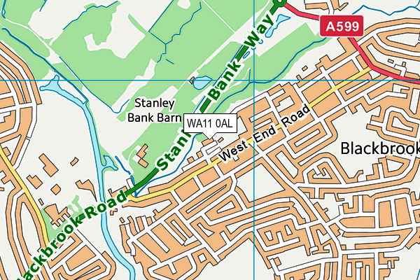 WA11 0AL map - OS VectorMap District (Ordnance Survey) WA11 0AL map - OS VectorMap District (Ordnance Survey)