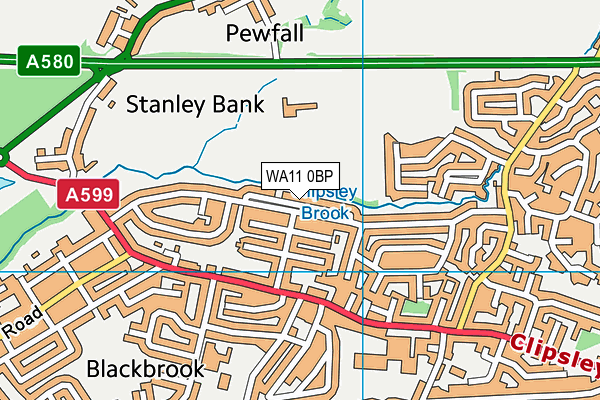 WA11 0BP map - OS VectorMap District (Ordnance Survey) WA11 0BP map - OS VectorMap District (Ordnance Survey)