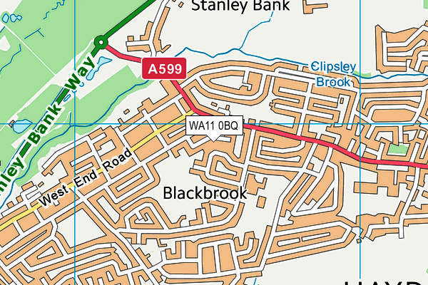 WA11 0BQ map - OS VectorMap District (Ordnance Survey) WA11 0BQ map - OS VectorMap District (Ordnance Survey)
