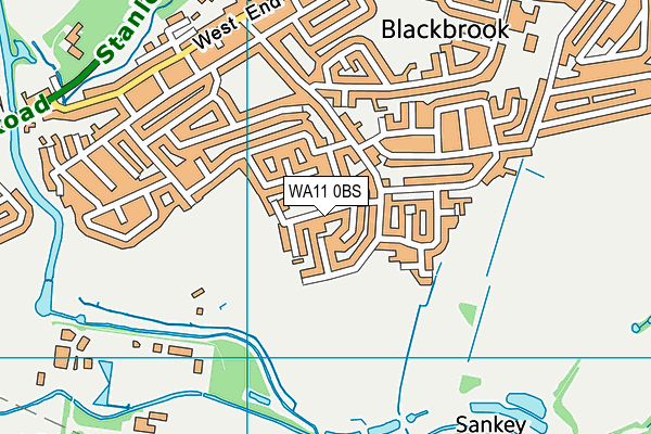 WA11 0BS map - OS VectorMap District (Ordnance Survey) WA11 0BS map - OS VectorMap District (Ordnance Survey)