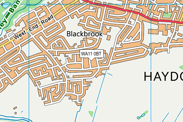 WA11 0BT map - OS VectorMap District (Ordnance Survey) WA11 0BT map - OS VectorMap District (Ordnance Survey)