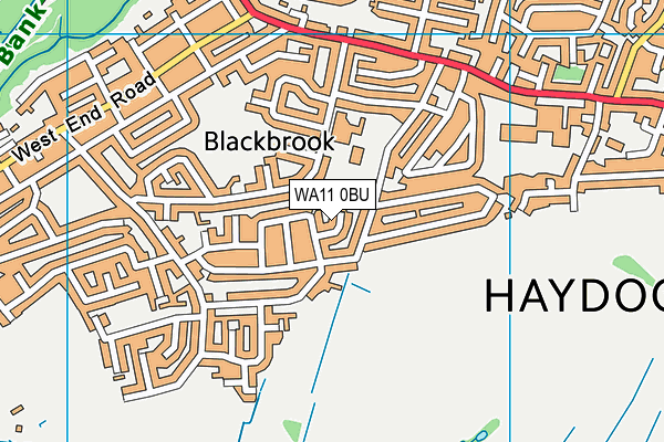 WA11 0BU map - OS VectorMap District (Ordnance Survey) WA11 0BU map - OS VectorMap District (Ordnance Survey)