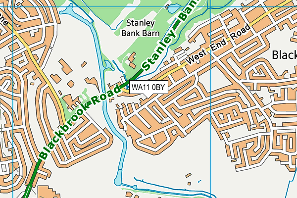 WA11 0BY map - OS VectorMap District (Ordnance Survey) WA11 0BY map - OS VectorMap District (Ordnance Survey)