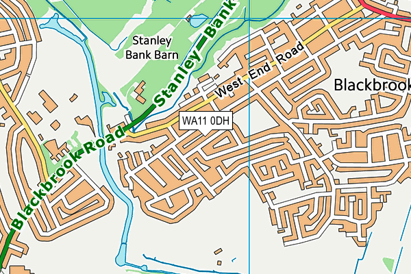 WA11 0DH map - OS VectorMap District (Ordnance Survey) WA11 0DH map - OS VectorMap District (Ordnance Survey)