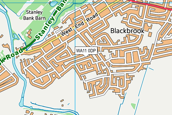 WA11 0DP map - OS VectorMap District (Ordnance Survey) WA11 0DP map - OS VectorMap District (Ordnance Survey)