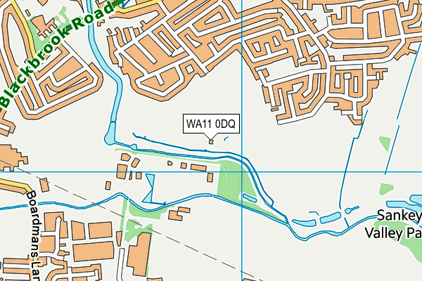 WA11 0DQ map - OS VectorMap District (Ordnance Survey)