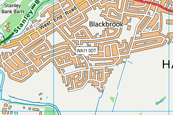 WA11 0DT map - OS VectorMap District (Ordnance Survey) WA11 0DT map - OS VectorMap District (Ordnance Survey)