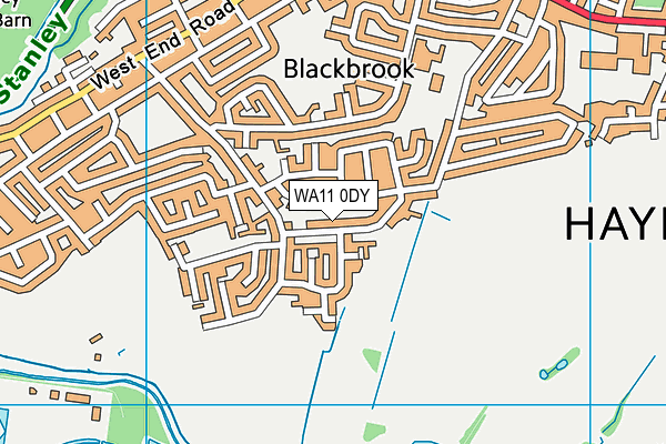 WA11 0DY map - OS VectorMap District (Ordnance Survey) WA11 0DY map - OS VectorMap District (Ordnance Survey)