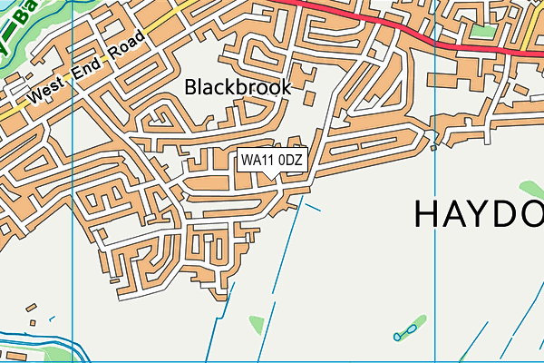 WA11 0DZ map - OS VectorMap District (Ordnance Survey) WA11 0DZ map - OS VectorMap District (Ordnance Survey)