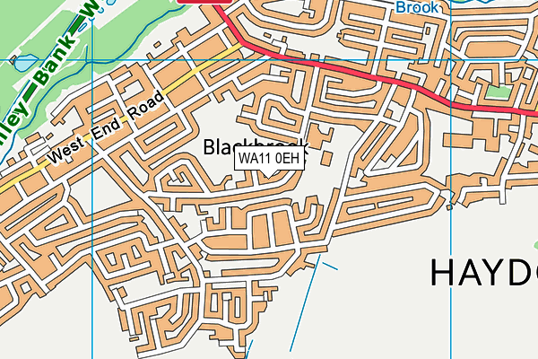 WA11 0EH map - OS VectorMap District (Ordnance Survey) WA11 0EH map - OS VectorMap District (Ordnance Survey)
