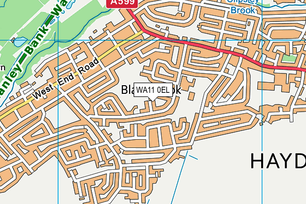 WA11 0EL map - OS VectorMap District (Ordnance Survey) WA11 0EL map - OS VectorMap District (Ordnance Survey)