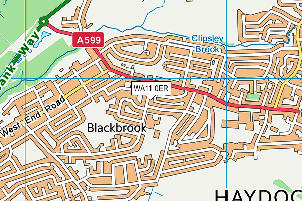 WA11 0ER map - OS VectorMap District (Ordnance Survey) WA11 0ER map - OS VectorMap District (Ordnance Survey)