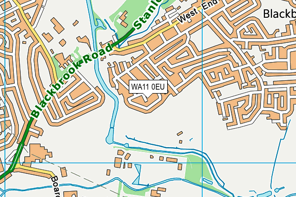 WA11 0EU map - OS VectorMap District (Ordnance Survey) WA11 0EU map - OS VectorMap District (Ordnance Survey)