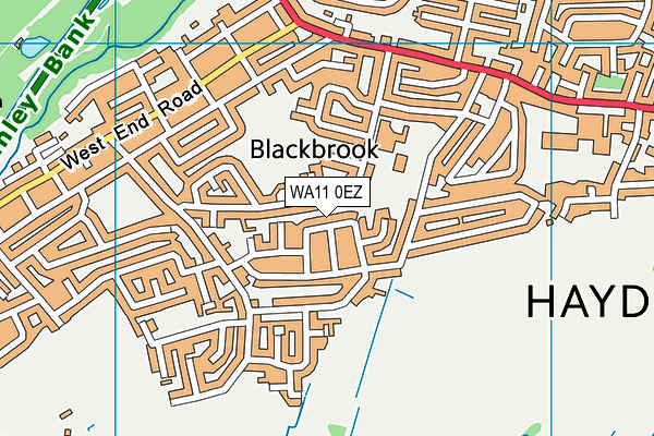 WA11 0EZ map - OS VectorMap District (Ordnance Survey) WA11 0EZ map - OS VectorMap District (Ordnance Survey)