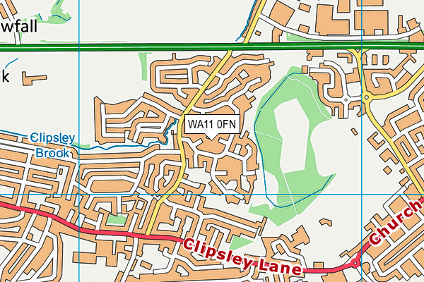 WA11 0FN map - OS VectorMap District (Ordnance Survey) WA11 0FN map - OS VectorMap District (Ordnance Survey)
