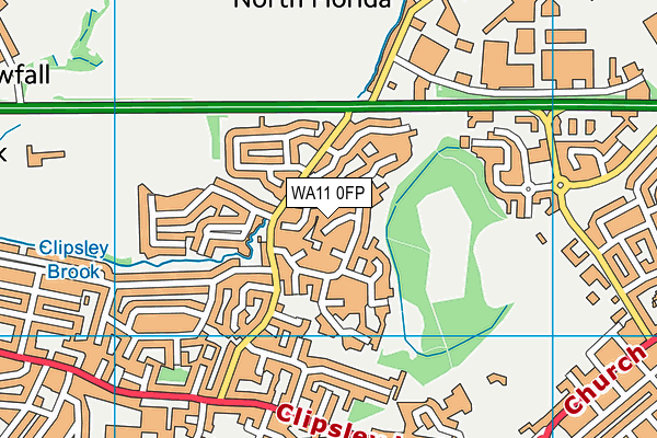 WA11 0FP map - OS VectorMap District (Ordnance Survey) WA11 0FP map - OS VectorMap District (Ordnance Survey)