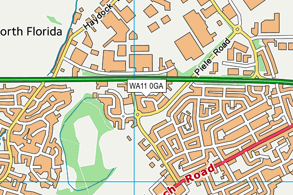 WA11 0GA map - OS VectorMap District (Ordnance Survey) WA11 0GA map - OS VectorMap District (Ordnance Survey)