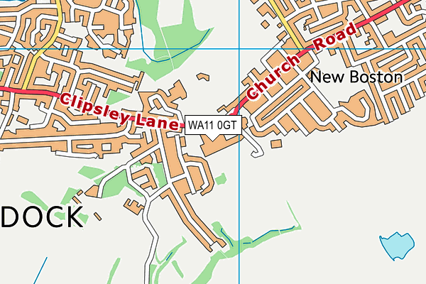 WA11 0GT map - OS VectorMap District (Ordnance Survey) WA11 0GT map - OS VectorMap District (Ordnance Survey)