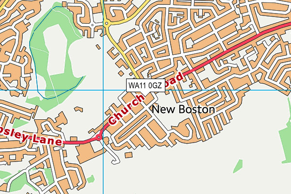 WA11 0GZ map - OS VectorMap District (Ordnance Survey) WA11 0GZ map - OS VectorMap District (Ordnance Survey)