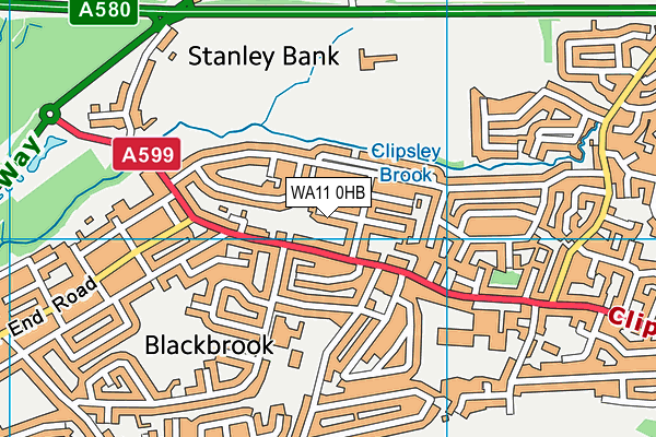WA11 0HB map - OS VectorMap District (Ordnance Survey) WA11 0HB map - OS VectorMap District (Ordnance Survey)