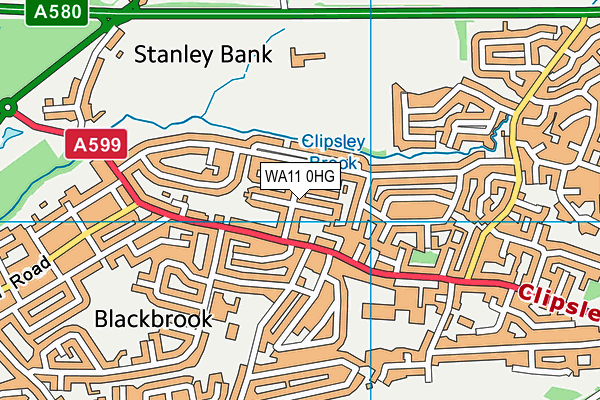 WA11 0HG map - OS VectorMap District (Ordnance Survey) WA11 0HG map - OS VectorMap District (Ordnance Survey)