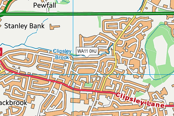 WA11 0HJ map - OS VectorMap District (Ordnance Survey)