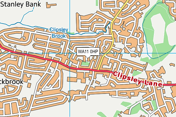 WA11 0HP map - OS VectorMap District (Ordnance Survey) WA11 0HP map - OS VectorMap District (Ordnance Survey)