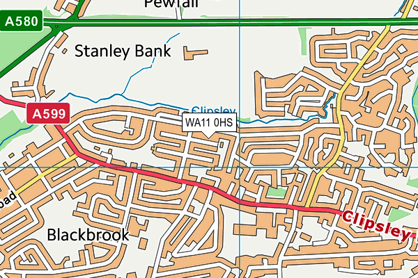 WA11 0HS map - OS VectorMap District (Ordnance Survey) WA11 0HS map - OS VectorMap District (Ordnance Survey)