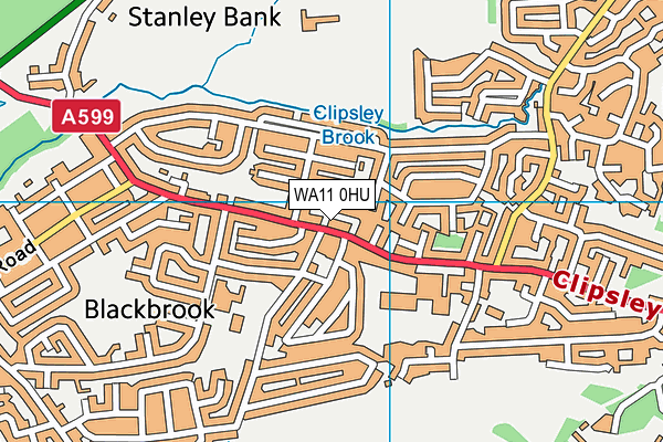 WA11 0HU map - OS VectorMap District (Ordnance Survey) WA11 0HU map - OS VectorMap District (Ordnance Survey)