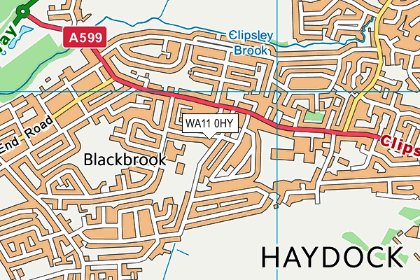 WA11 0HY map - OS VectorMap District (Ordnance Survey) WA11 0HY map - OS VectorMap District (Ordnance Survey)