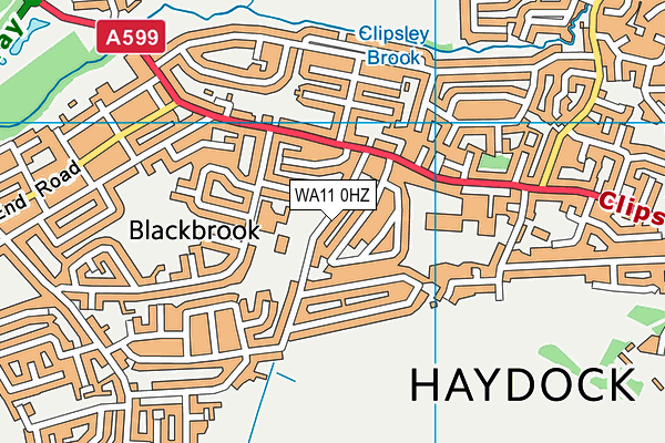 WA11 0HZ map - OS VectorMap District (Ordnance Survey) WA11 0HZ map - OS VectorMap District (Ordnance Survey)