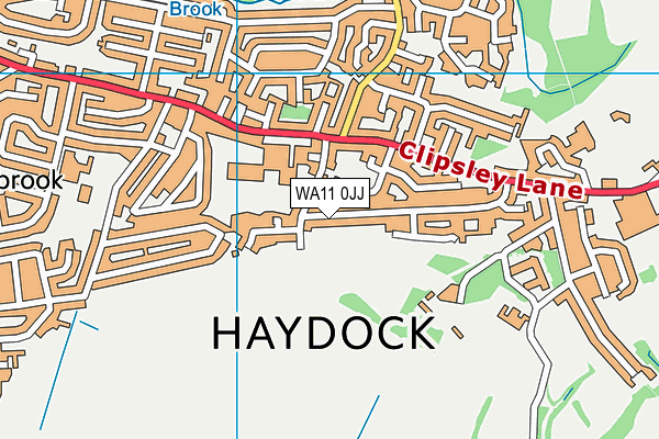 WA11 0JJ map - OS VectorMap District (Ordnance Survey)