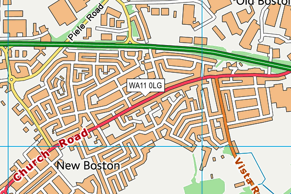 WA11 0LG map - OS VectorMap District (Ordnance Survey) WA11 0LG map - OS VectorMap District (Ordnance Survey)
