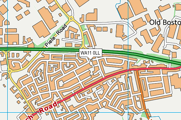 WA11 0LL map - OS VectorMap District (Ordnance Survey) WA11 0LL map - OS VectorMap District (Ordnance Survey)