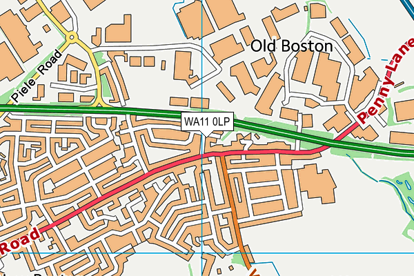 WA11 0LP map - OS VectorMap District (Ordnance Survey) WA11 0LP map - OS VectorMap District (Ordnance Survey)