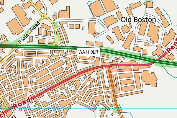 WA11 0LR map - OS VectorMap District (Ordnance Survey) WA11 0LR map - OS VectorMap District (Ordnance Survey)