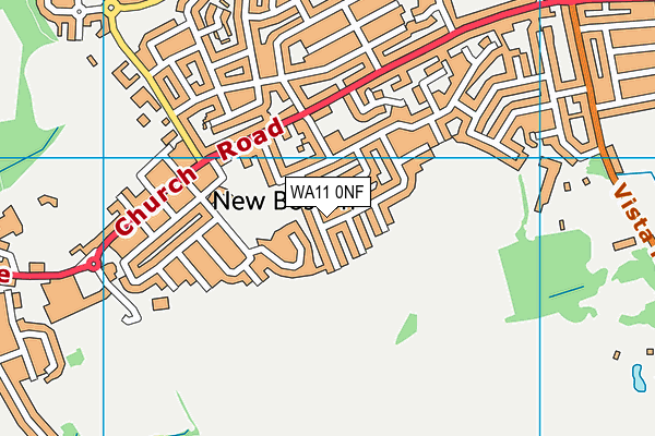 WA11 0NF map - OS VectorMap District (Ordnance Survey) WA11 0NF map - OS VectorMap District (Ordnance Survey)