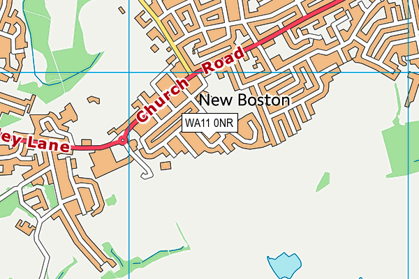 WA11 0NR map - OS VectorMap District (Ordnance Survey)