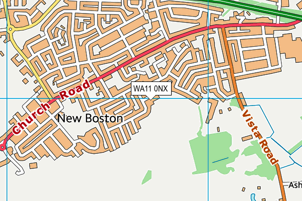 WA11 0NX map - OS VectorMap District (Ordnance Survey) WA11 0NX map - OS VectorMap District (Ordnance Survey)
