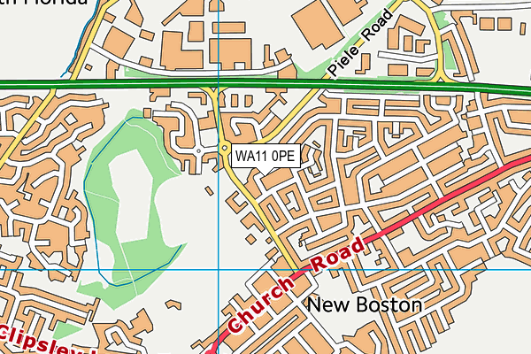 WA11 0PE map - OS VectorMap District (Ordnance Survey) WA11 0PE map - OS VectorMap District (Ordnance Survey)
