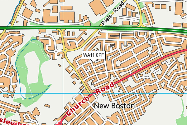 WA11 0PF map - OS VectorMap District (Ordnance Survey) WA11 0PF map - OS VectorMap District (Ordnance Survey)