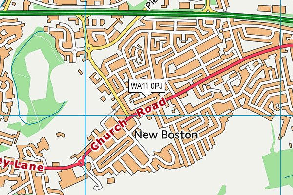 WA11 0PJ map - OS VectorMap District (Ordnance Survey) WA11 0PJ map - OS VectorMap District (Ordnance Survey)