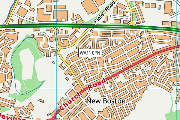 WA11 0PN map - OS VectorMap District (Ordnance Survey) WA11 0PN map - OS VectorMap District (Ordnance Survey)