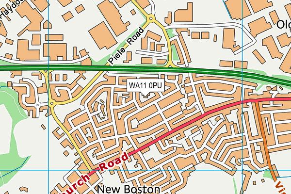 WA11 0PU map - OS VectorMap District (Ordnance Survey) WA11 0PU map - OS VectorMap District (Ordnance Survey)